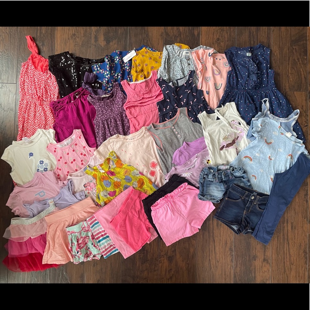 Girls 5/5T Gap, Tea~ Huge Bundle Spring/Summer 34 Pieces